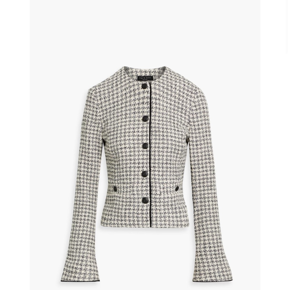 Rag & Bone Monochrome Houndstooth Blazer